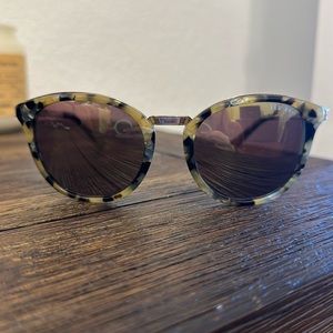 Ted Baker Tortoise Green Reflective Sunglasses